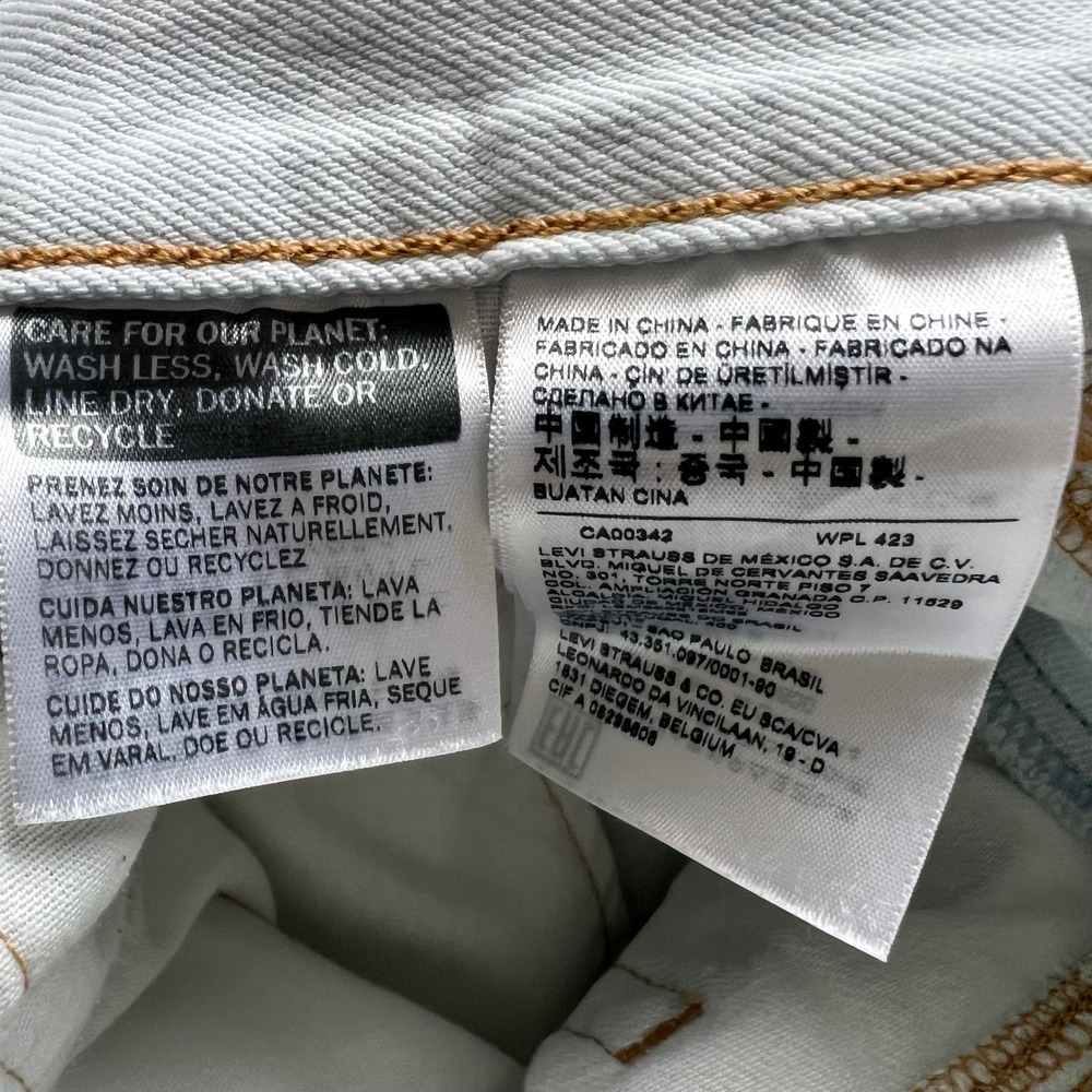 LEVI'S 501XX Cutout‎ Jeans Women's 26x26 Light Wash Premium Patchwork Distressed - Picture 12 of 16